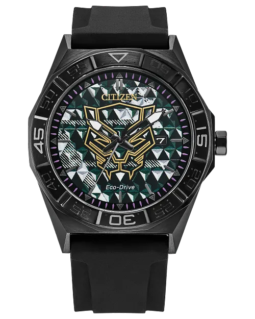 Black Panther 60th Anniversary Black Dial Silicone Strap AW1858 Black Panther 60th Anniversary Black Dial Silicone Strap AW1858